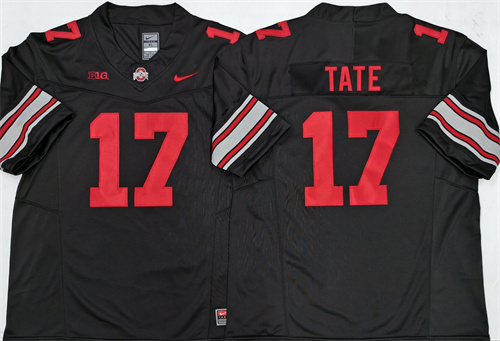 Ohio State Buckeyes Black #17 TATE.