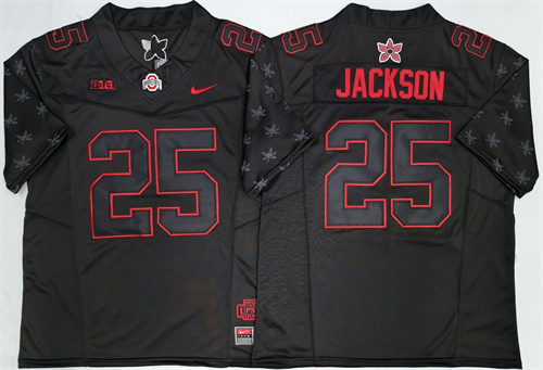 Ohio State Buckeyes Black #25 JACKSON