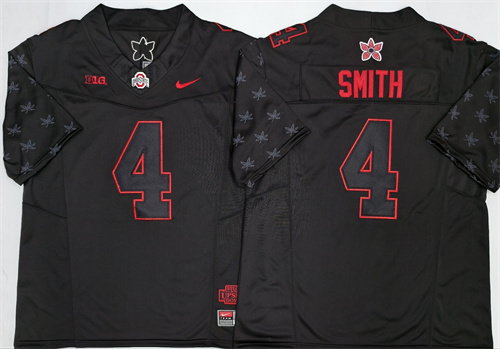 Ohio State Buckeyes Black #4 SMITH