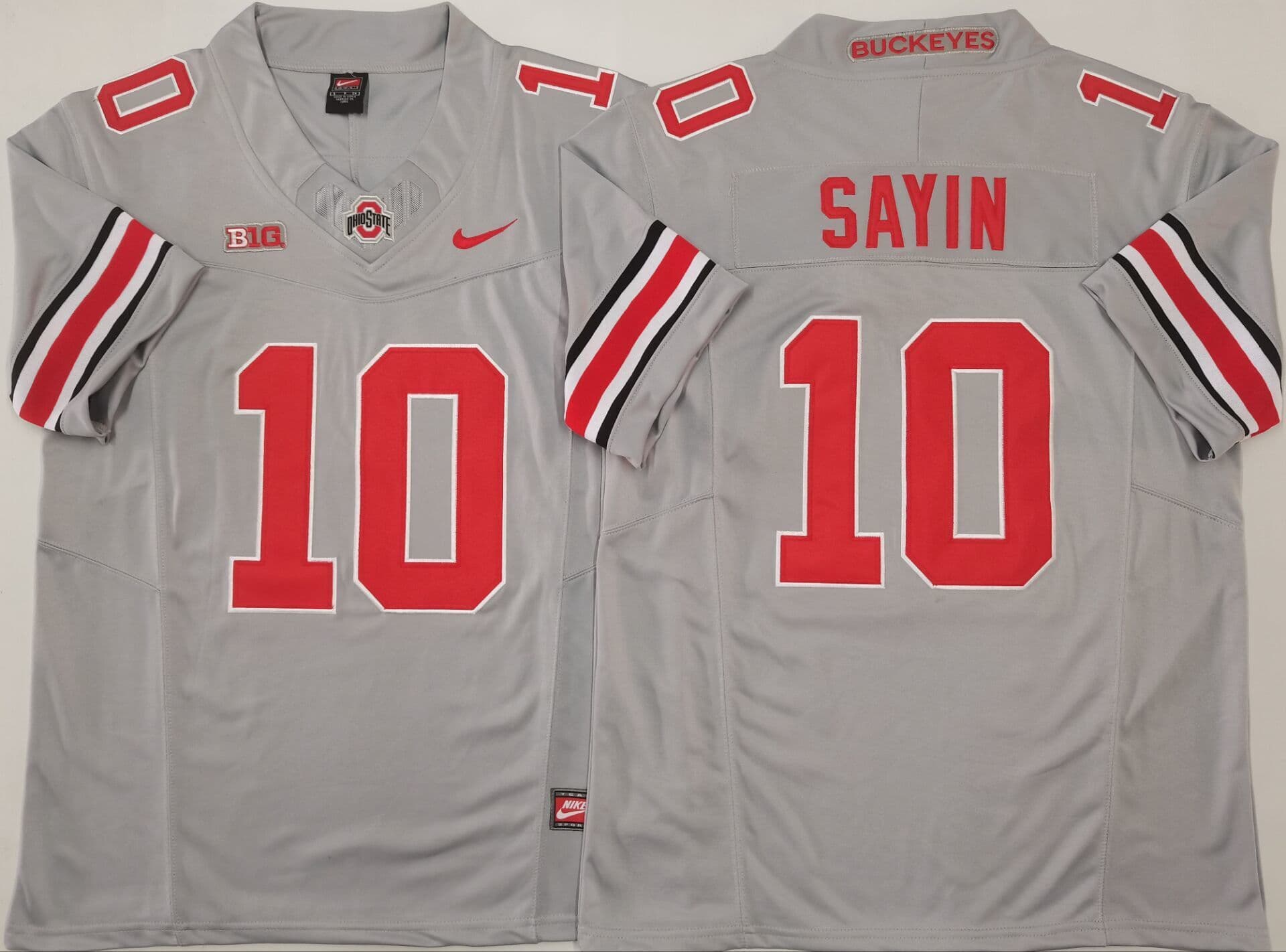Ohio State Buckeyes GRAY #10 SAYIN.