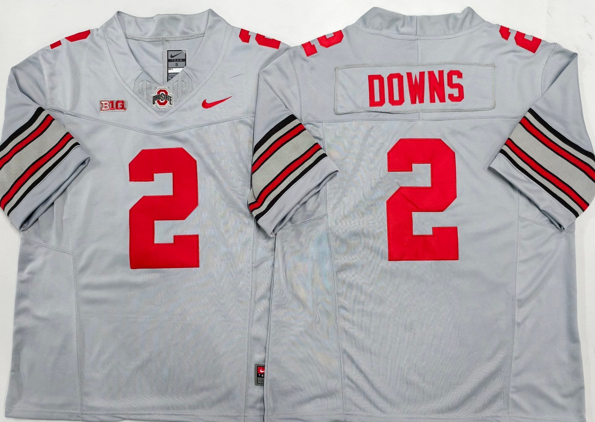 Ohio State Buckeyes GRAY #2 DOWNS.