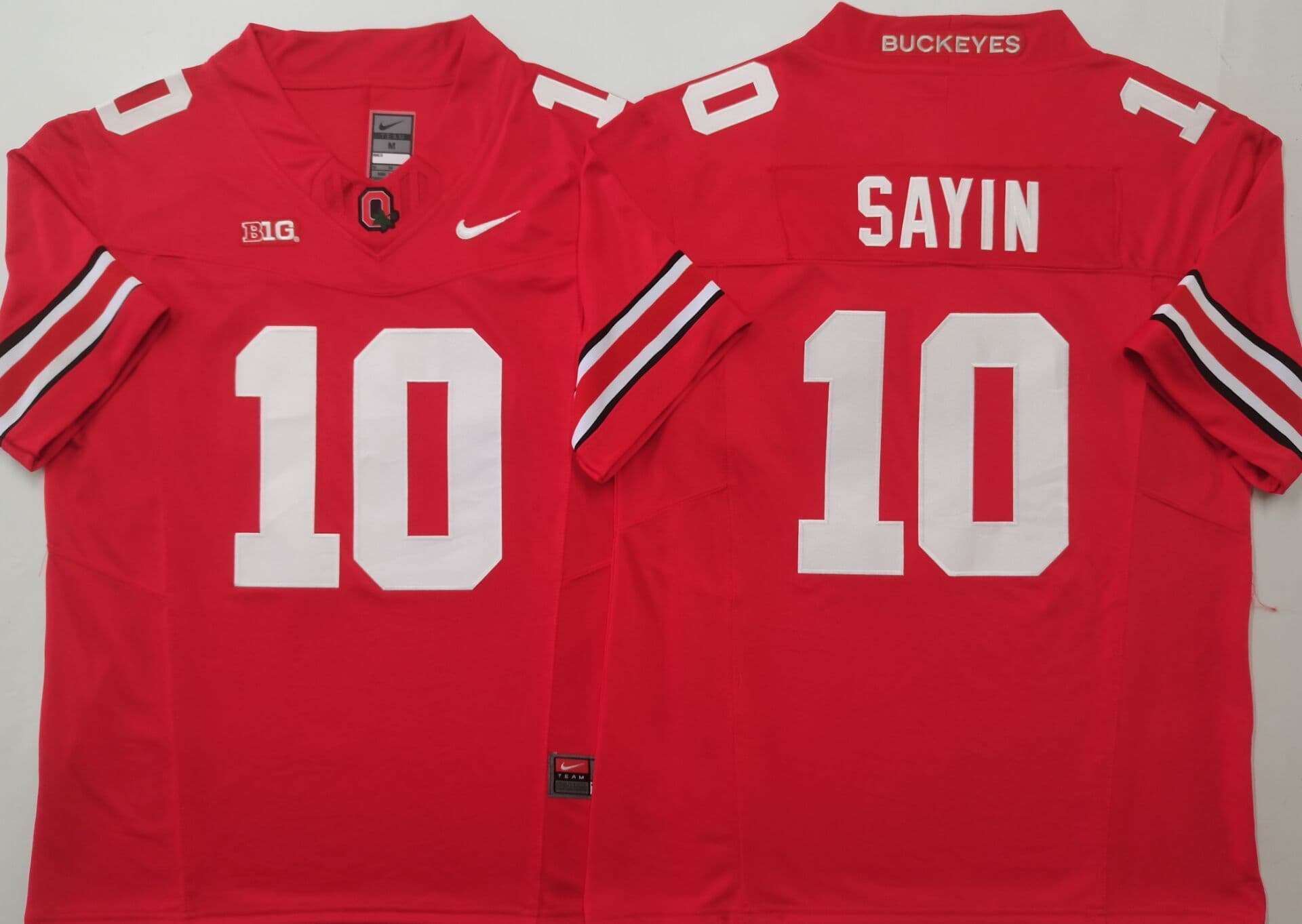 Ohio State Buckeyes Red  #10 SAYIN