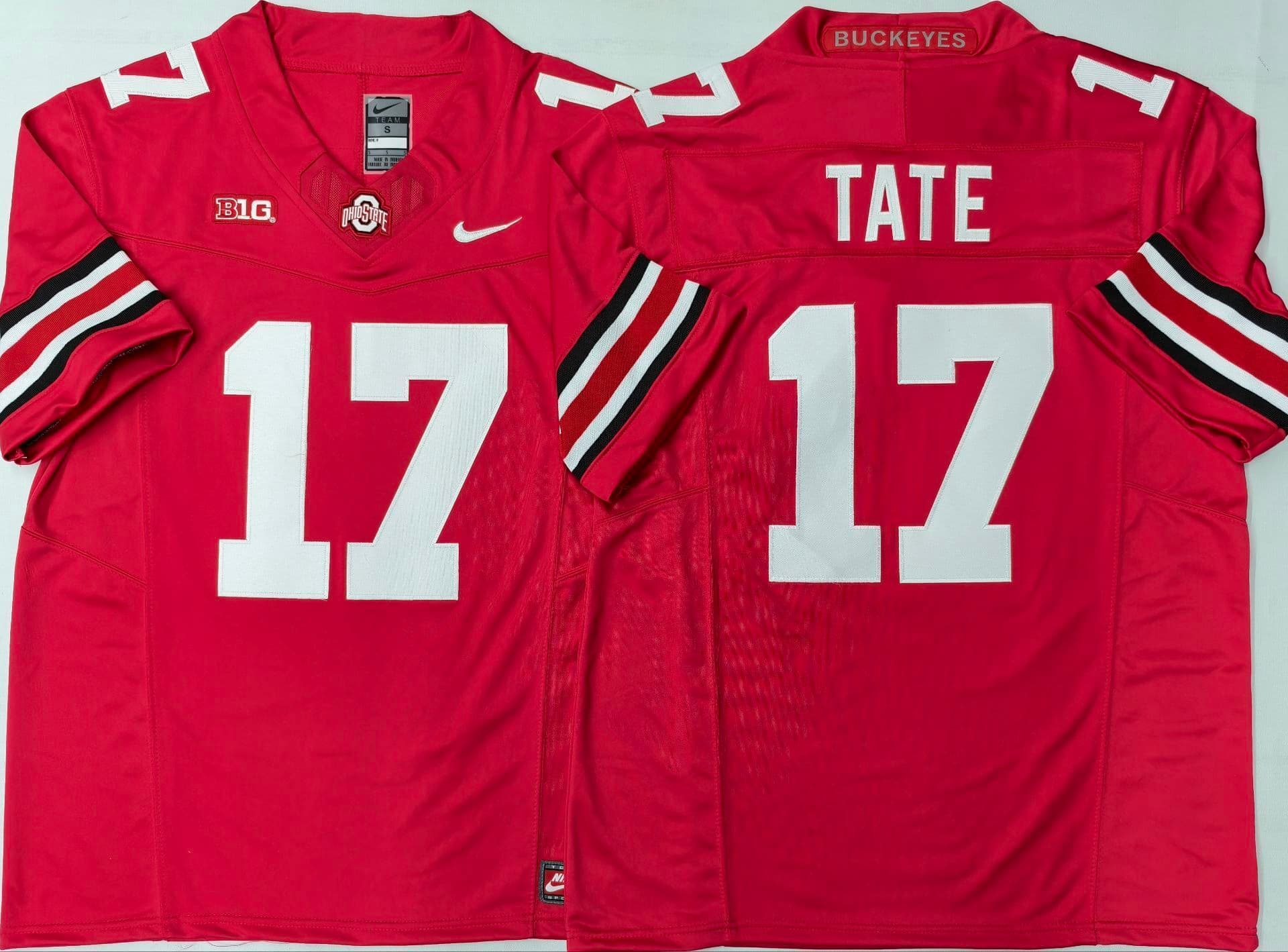 Ohio State Buckeyes Red #17 TATE