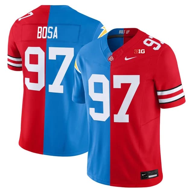 Ohio State Buckeyes Split Vapor Limited Jersey V2 - All Stitched Joey Bosa