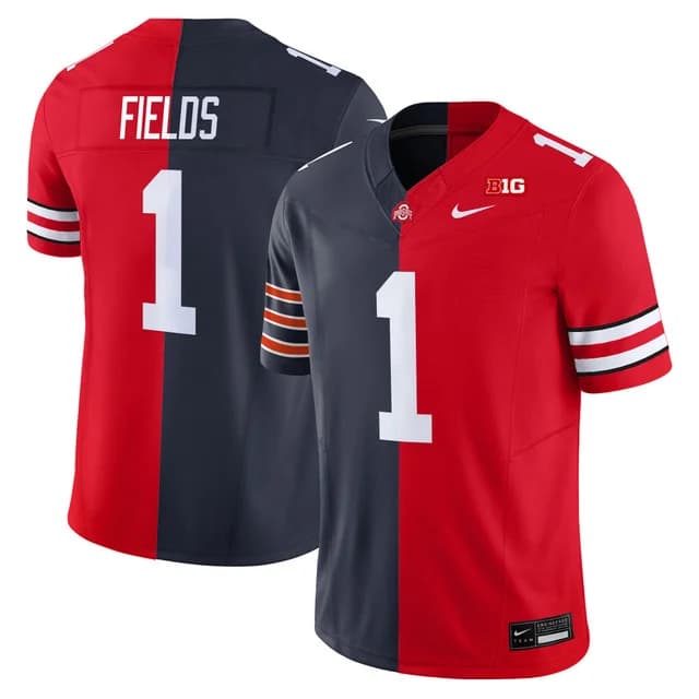 Ohio State Buckeyes Split Vapor Limited Jersey V2 - All Stitched Justin Fields (Bears)