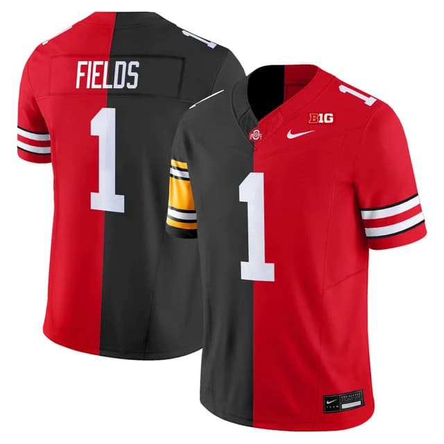 Ohio State Buckeyes Split Vapor Limited Jersey V2 - All Stitched Justin Fields (Steelers)