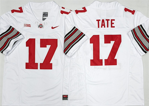 Ohio State Buckeyes White #17 TATE