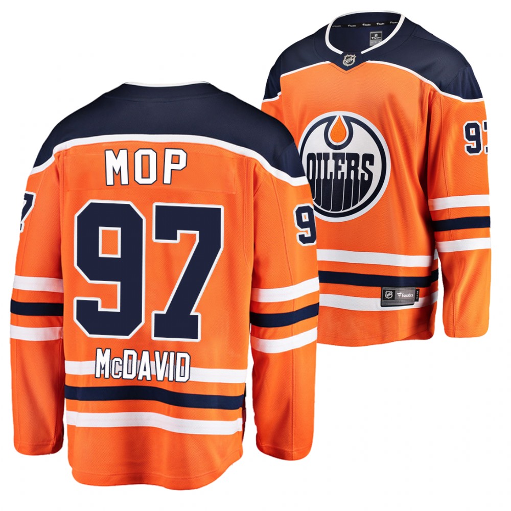 Oilers #97 Connor McDavid 2021 Most Outstanding Player Orange Jersey Ted Lindsay Award