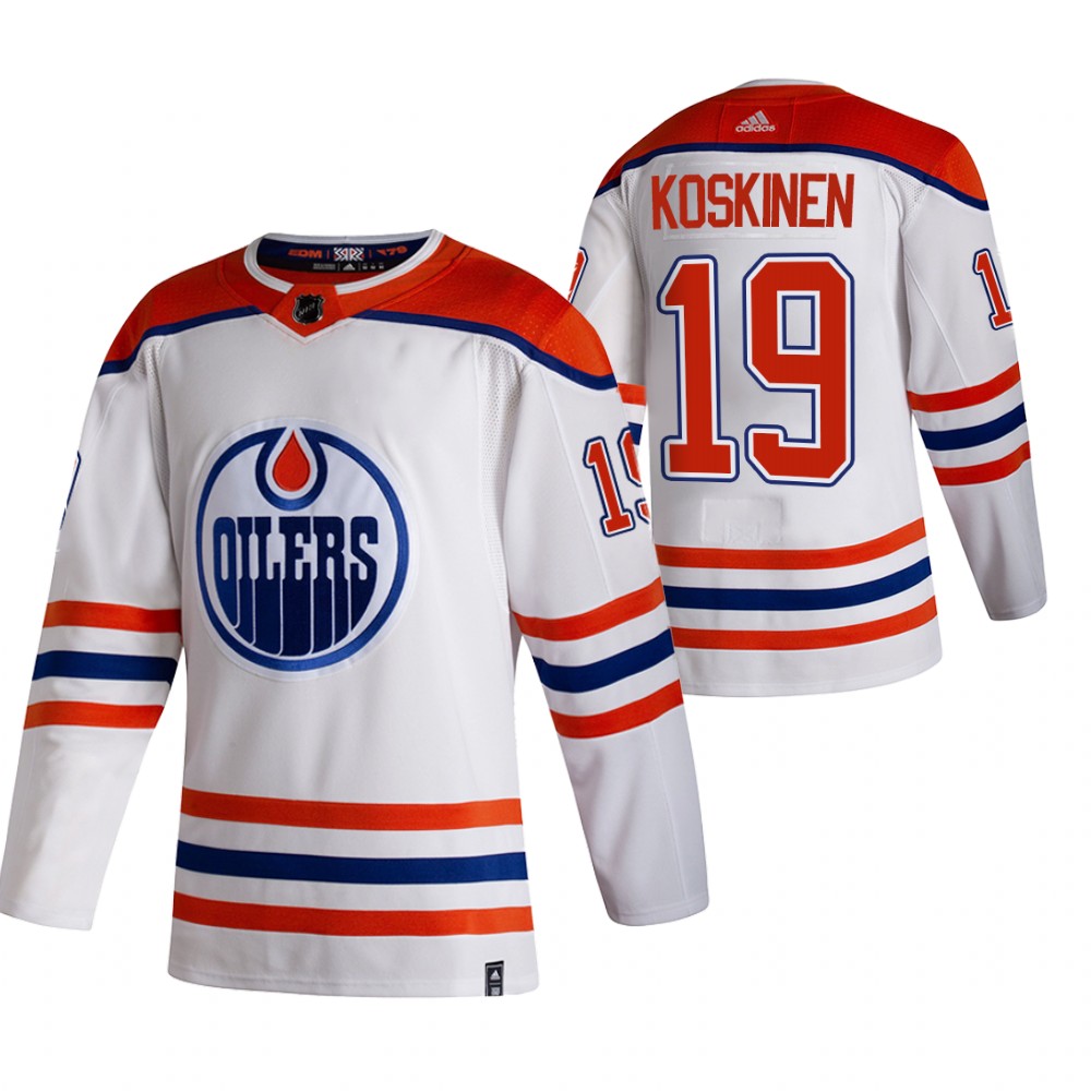 Oilers 2021 Reverse Retro #19 Mikko Koskinen White Jersey Special Edition Authentic