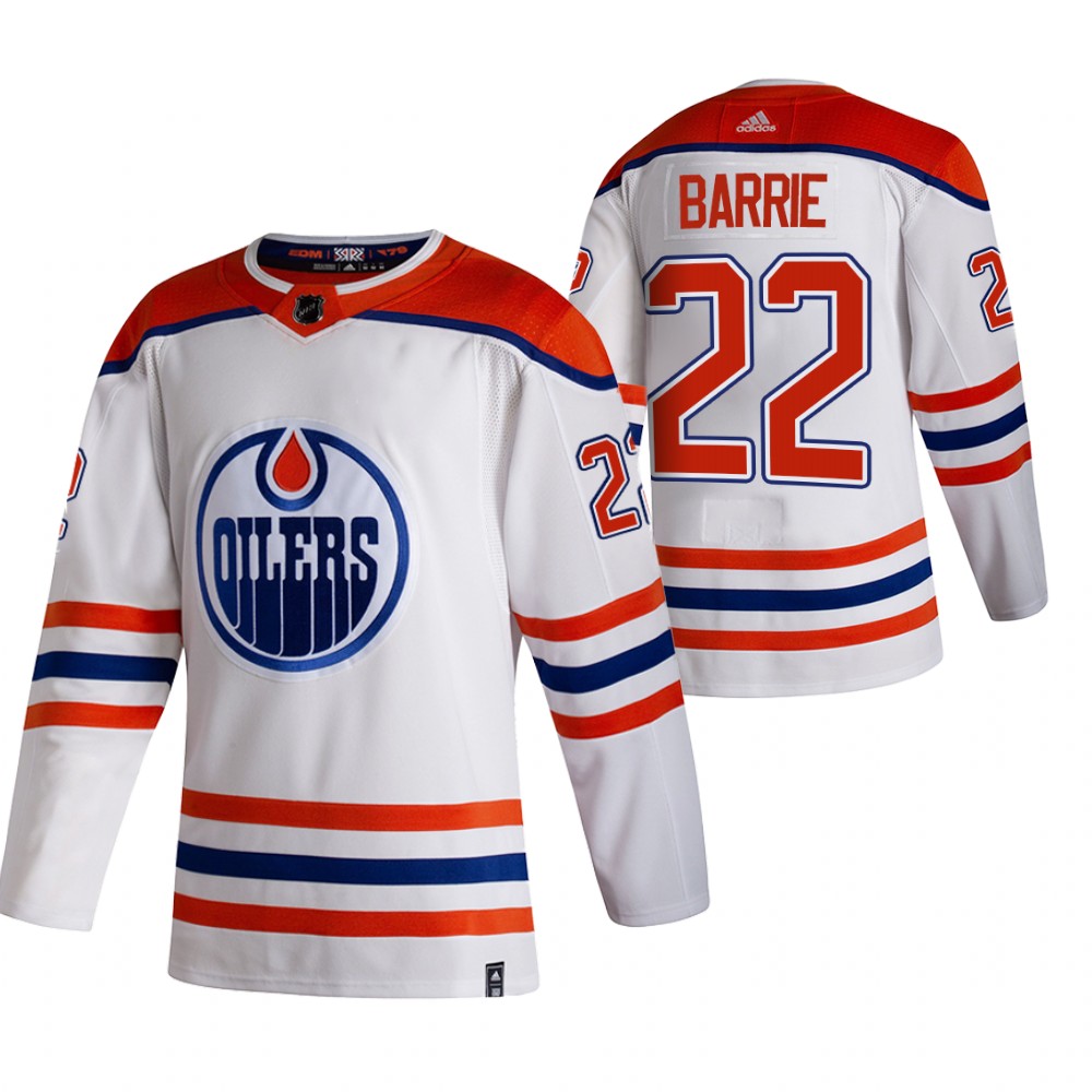 Oilers 2021 Reverse Retro #22 Tyson Barrie White Jersey Special Edition Authentic