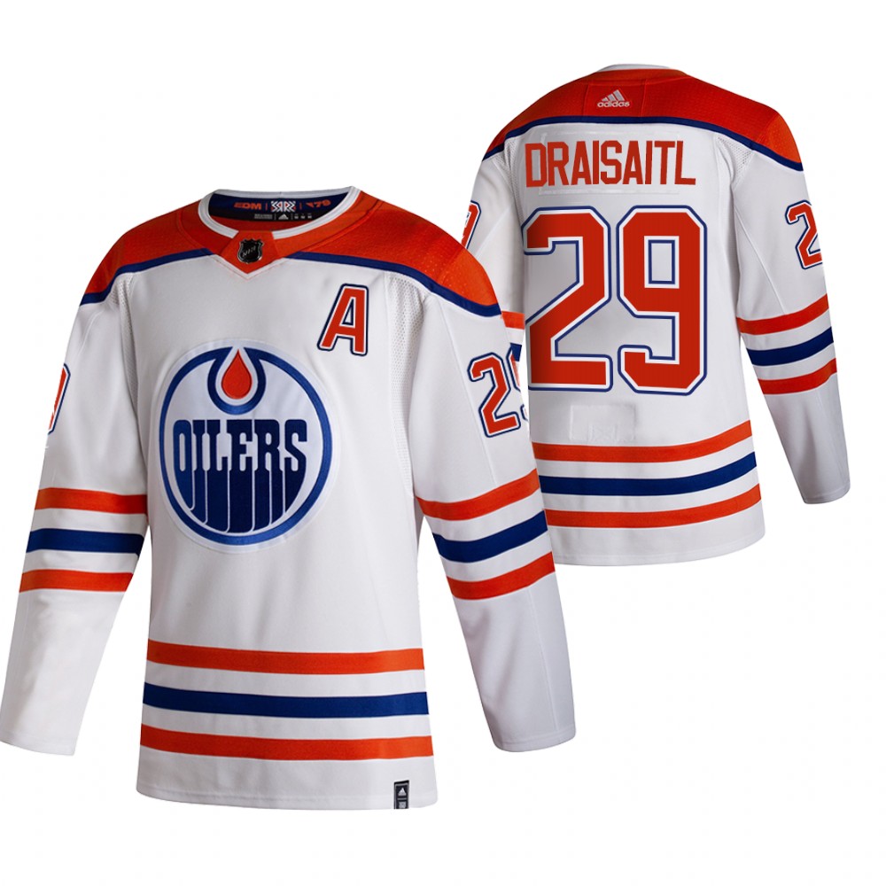 Oilers 2021 Reverse Retro #29 Leon Draisaitl White Jersey Special Edition Authentic