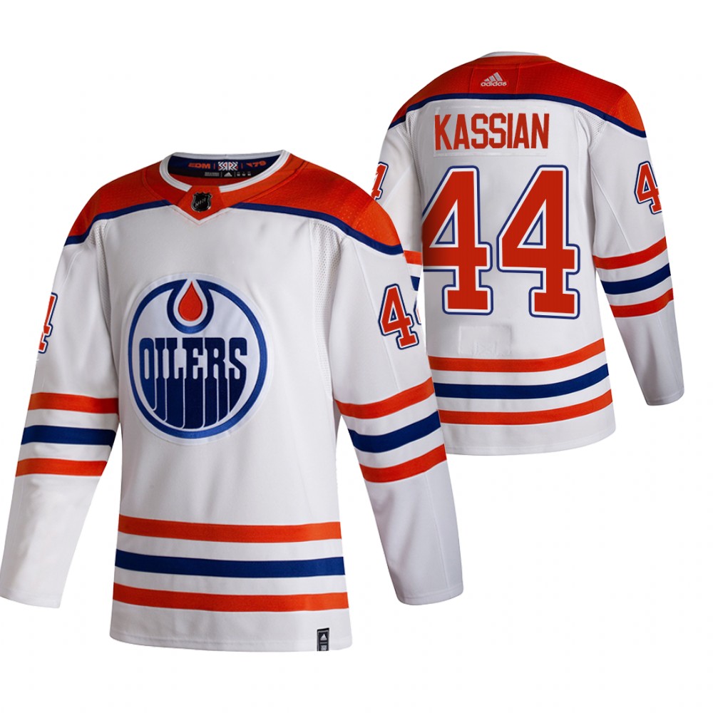 Oilers 2021 Reverse Retro #44 Zack Kassian White Jersey Special Edition Authentic