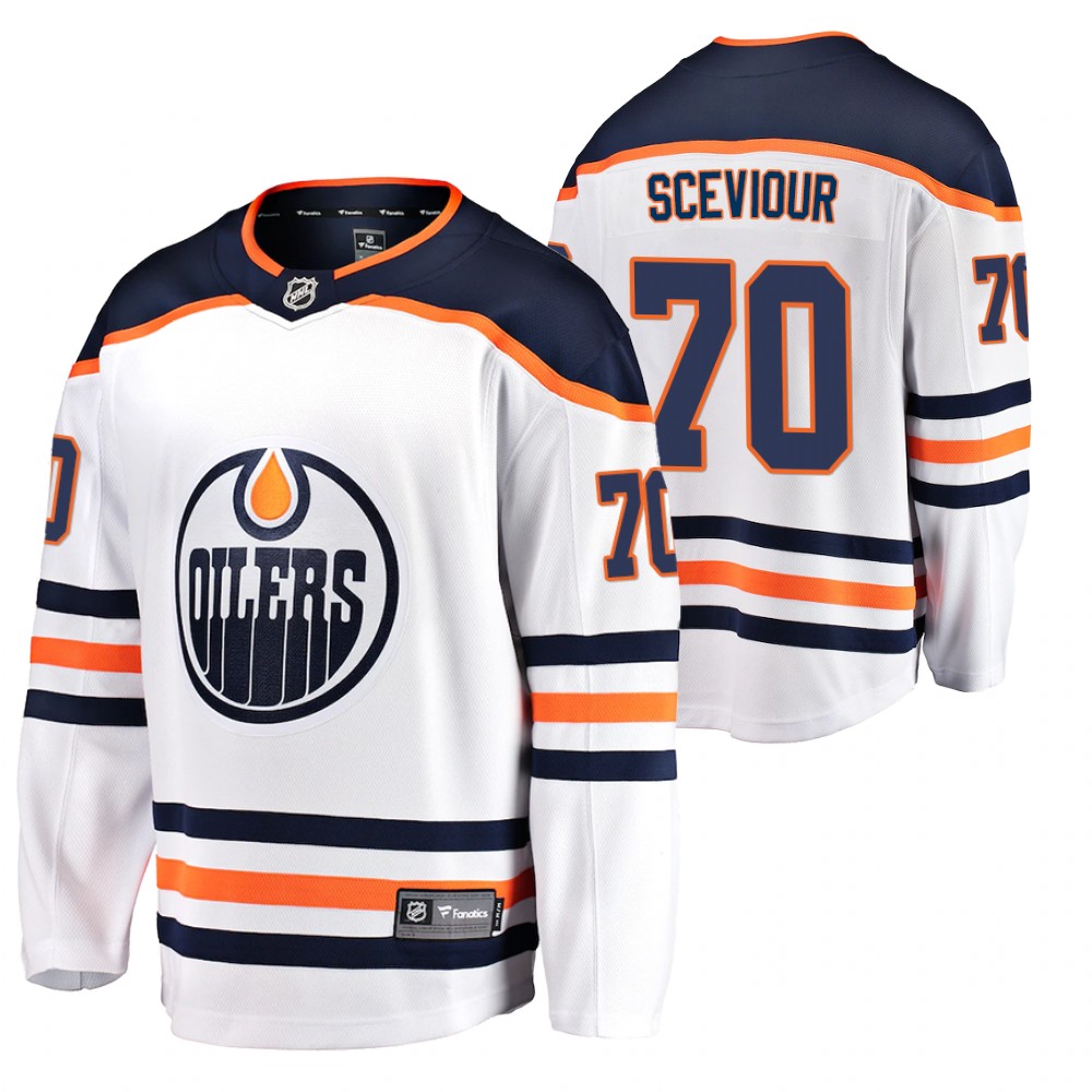 Oilers Colton Sceviour Jersey Away White Player Men