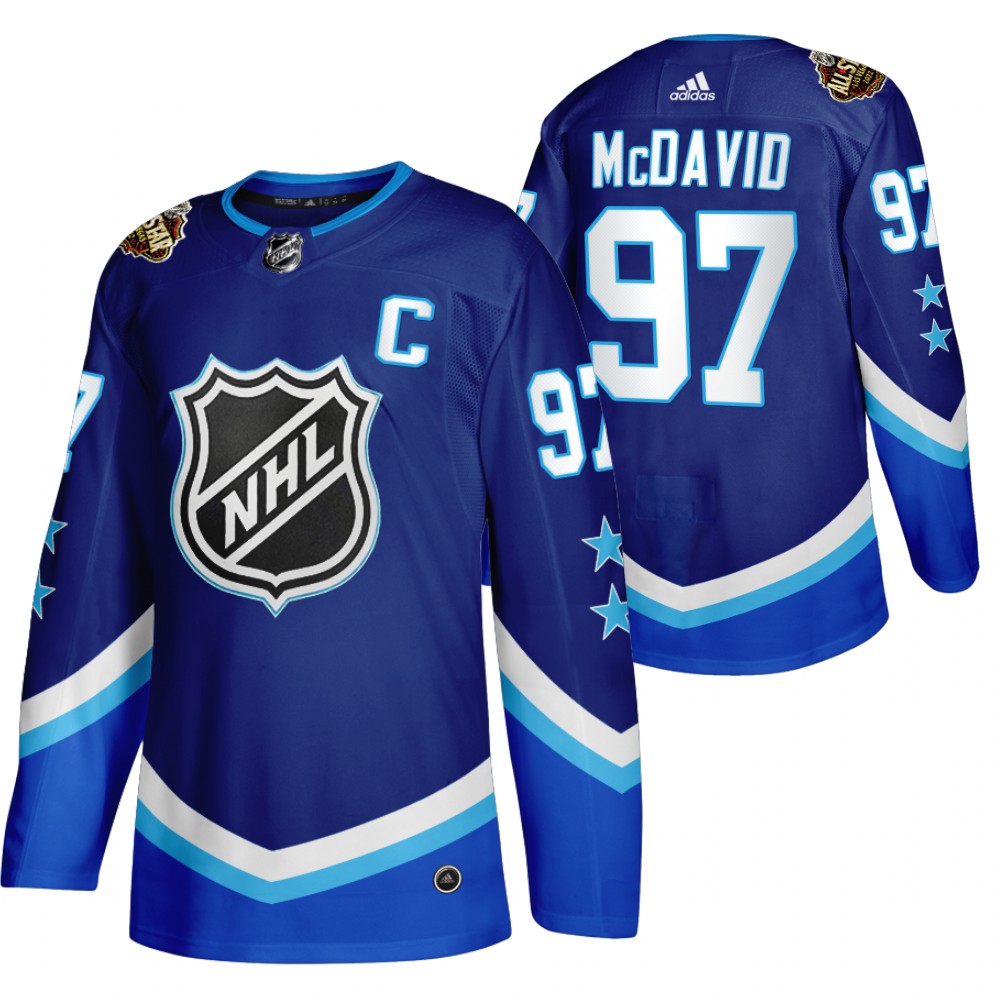 Oilers Connor McDavid 2022 All-Star Blue Western Jersey