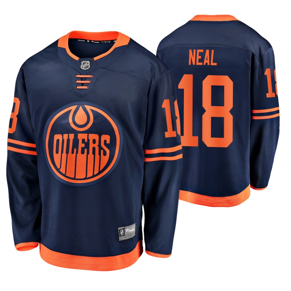 Oilers James Neal Navy Alternate Premier Breakaway Men's Jersey