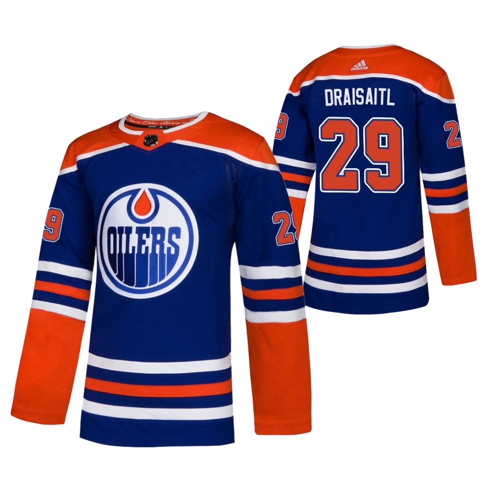 Oilers Leon Draisaitl Royal Authentic Player Alternate Jersey