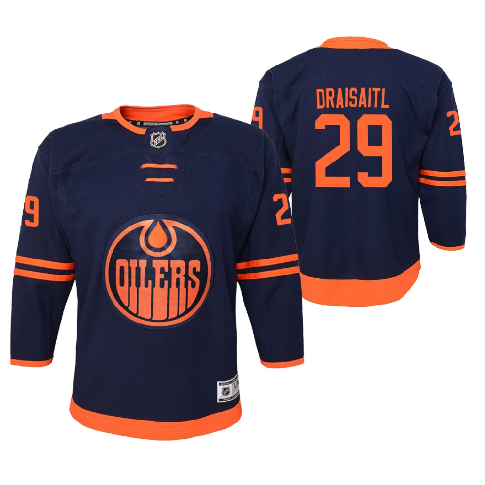 Oilers Leon Draisaitl Youth Premier Alternate Jersey