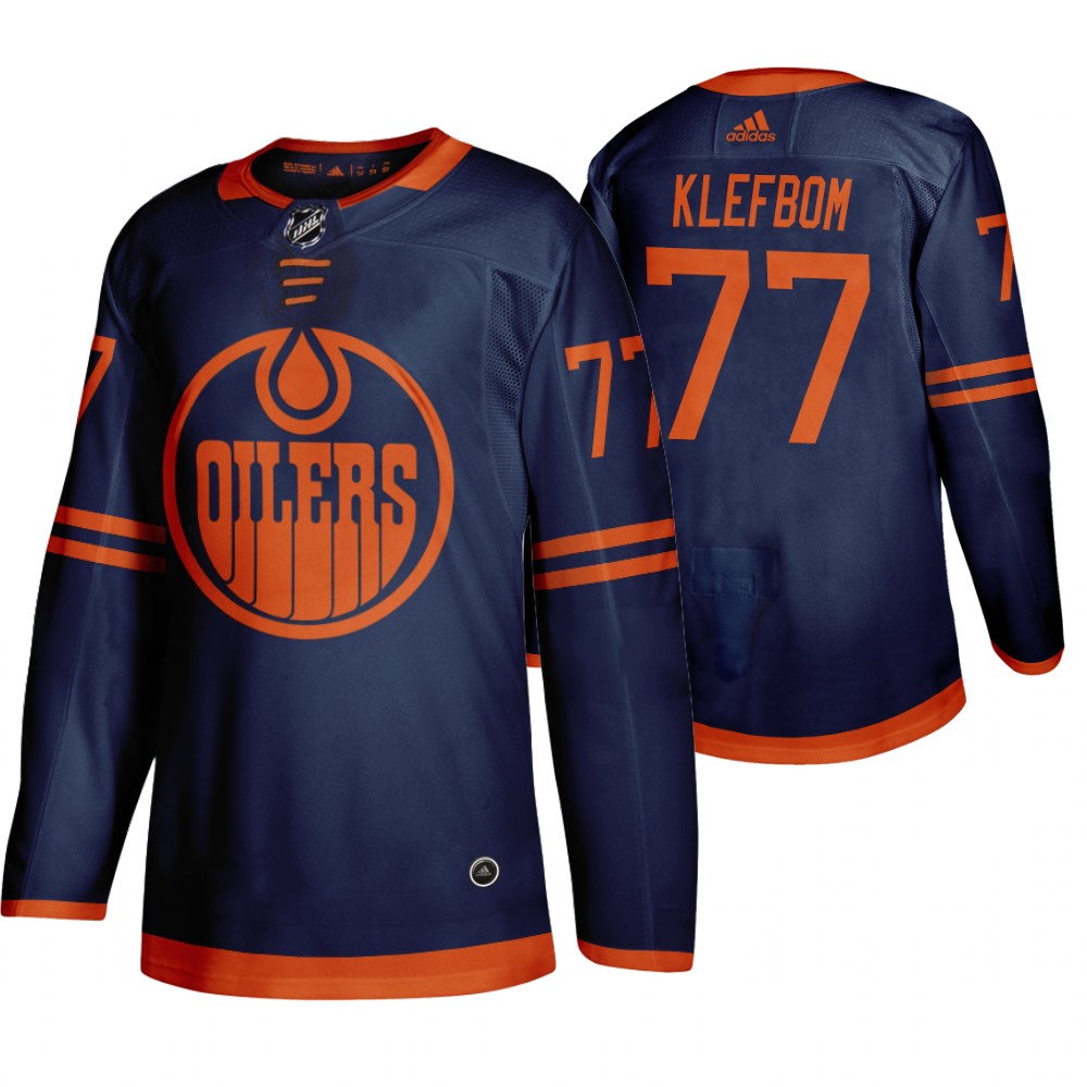 Oilers Oscar Klefbom Blue Third Alternate Men's Jersey