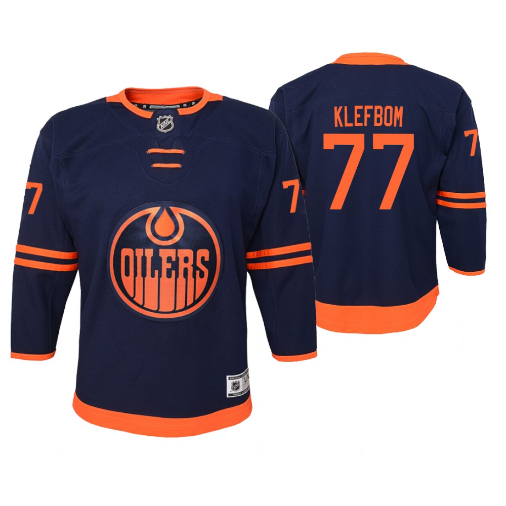 Oilers Oscar Klefbom Youth Premier 2019-20 Alternate Jersey