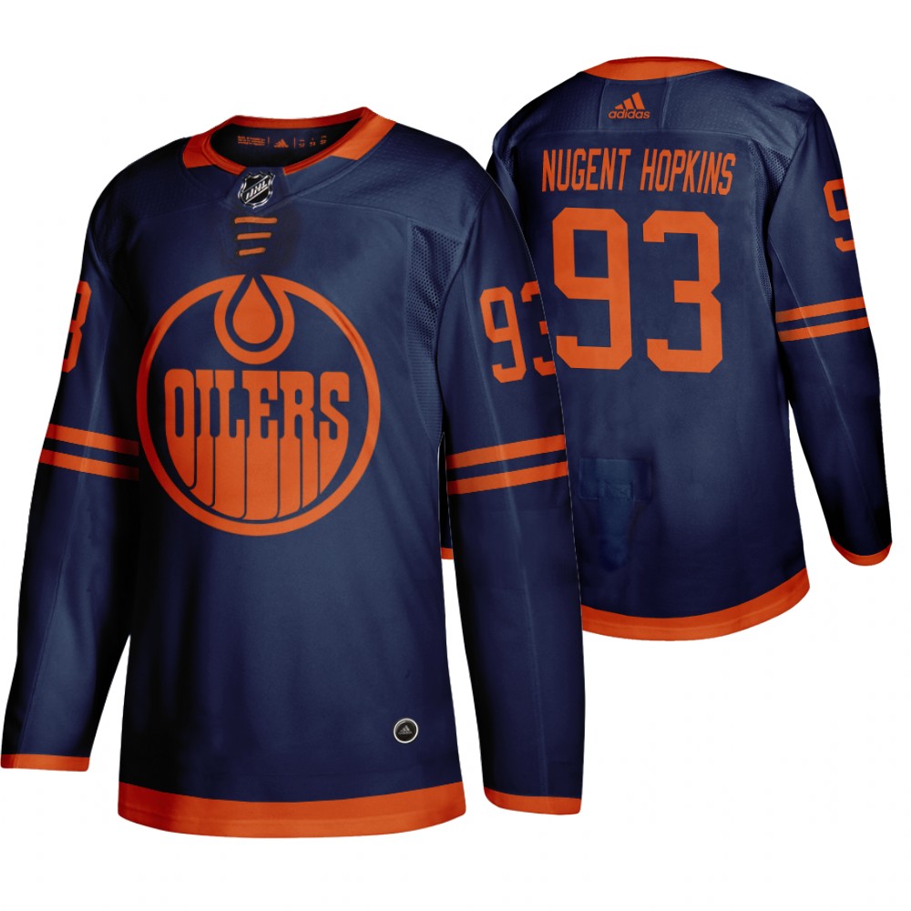 Oilers Ryan Nugent-Hopkins Blue Third Alternate Men's Jersey