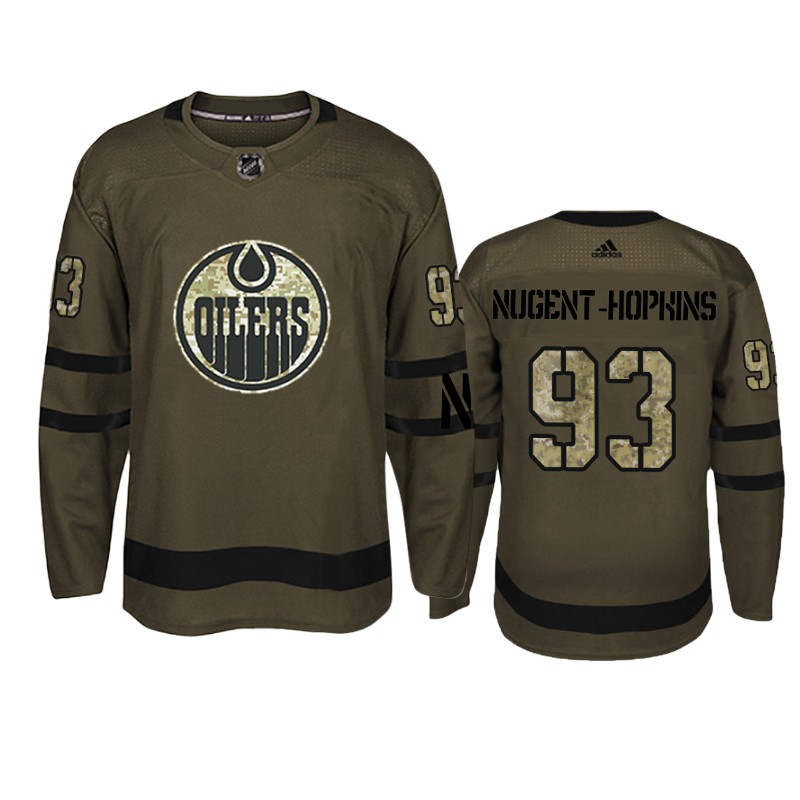 Oilers Ryan Nugent-Hopkins Camo Military Jersey