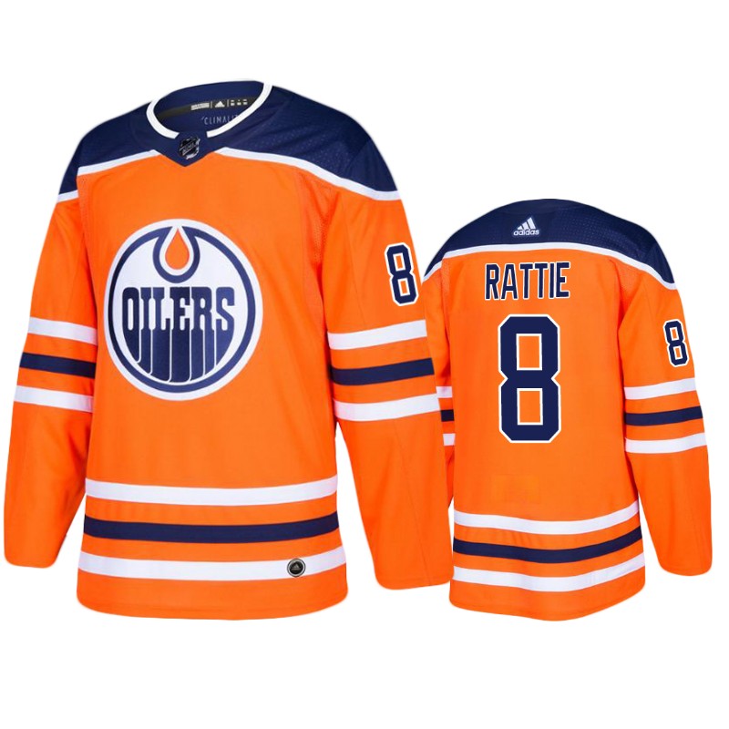 Oilers Ty Rattie Orange Home Jersey