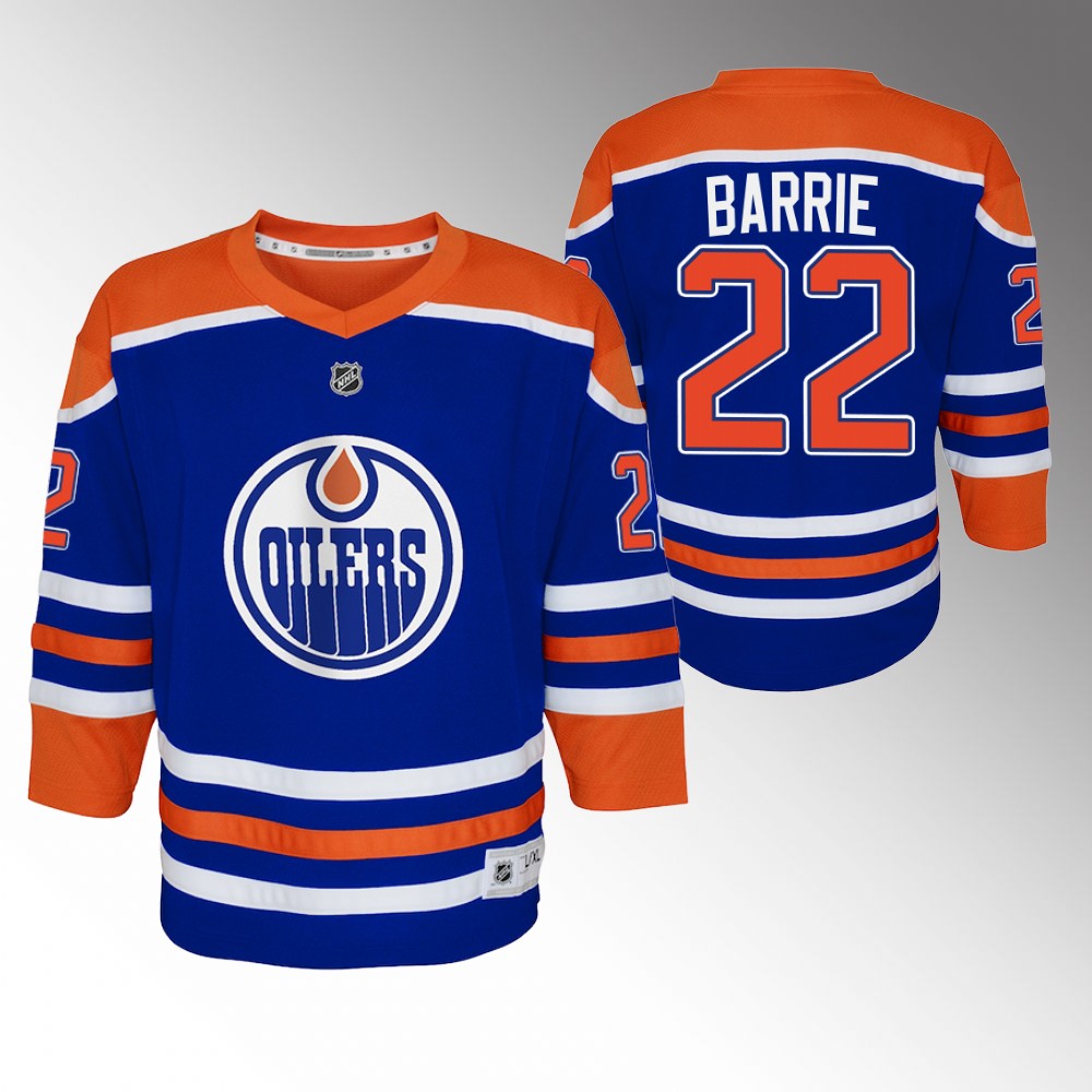 Oilers Tyson Barrie 2022-23 Home Jersey Youth Replica Player