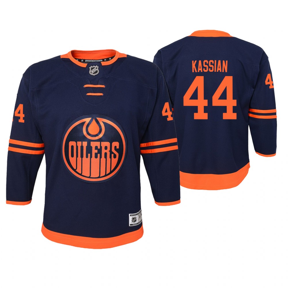 Oilers Zack Kassian Youth Premier 2019-20 Alternate Jersey