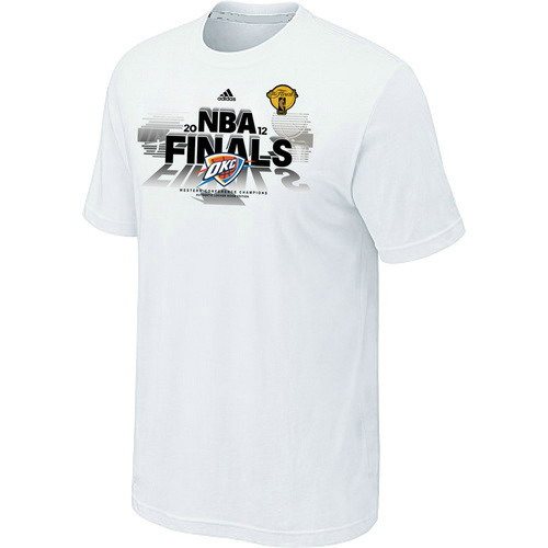 Oklahoma City Thunder Adidas White T-Shirts