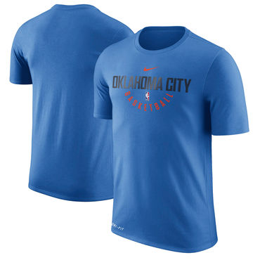 Oklahoma City Thunder Nike Practice Performance T-Shirt Blue
