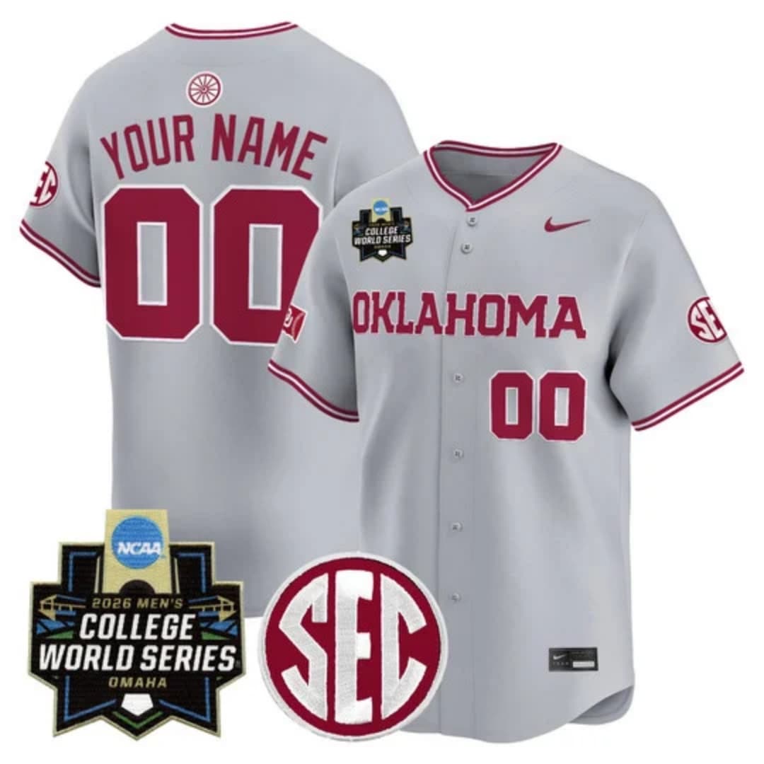 Oklahoma Sooners 2026 World Series Vapor Premier Limited Custom   Jersey - All Stitched
