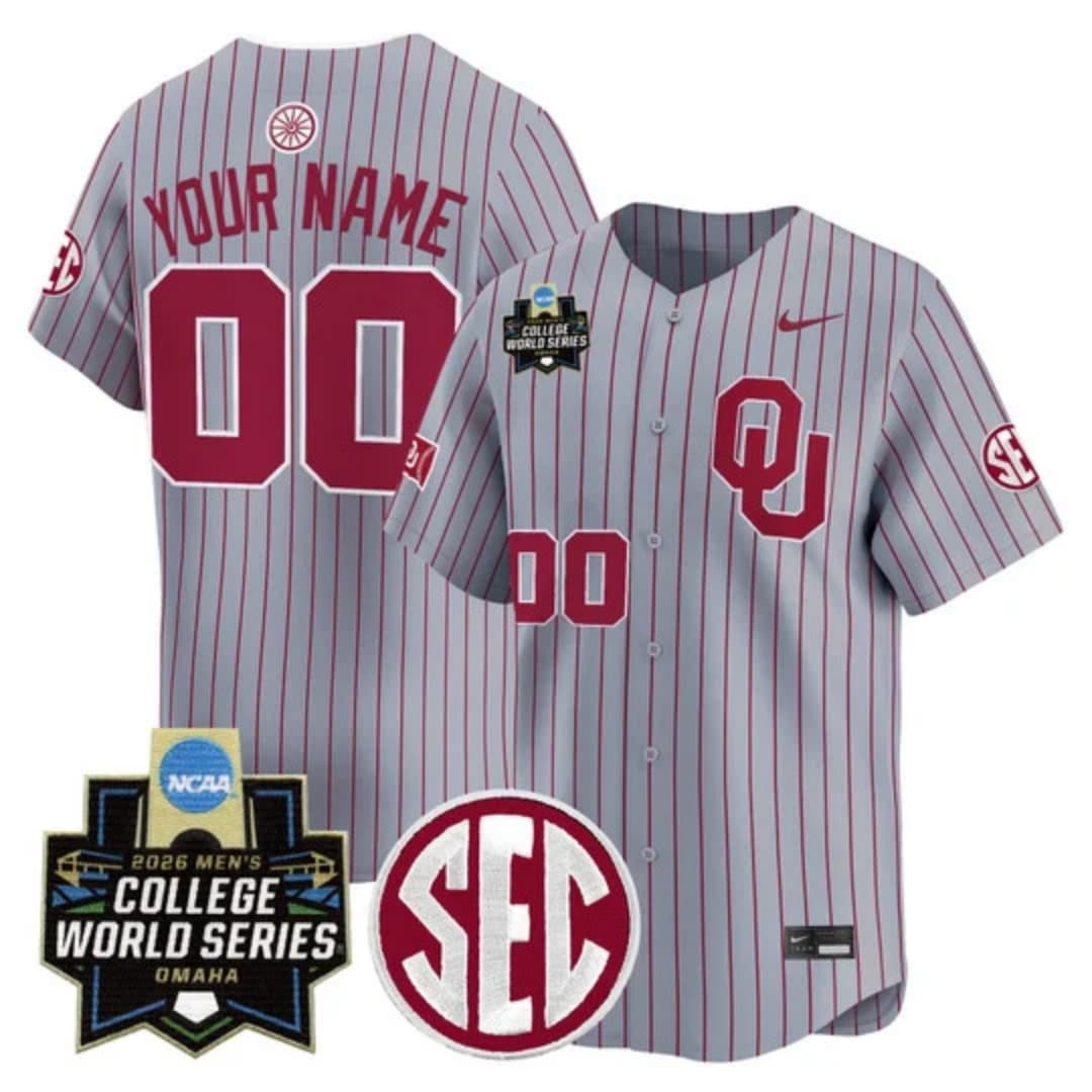 Oklahoma Sooners 2026 World Series Vapor Premier Limited Custom  Jersey - All Stitched