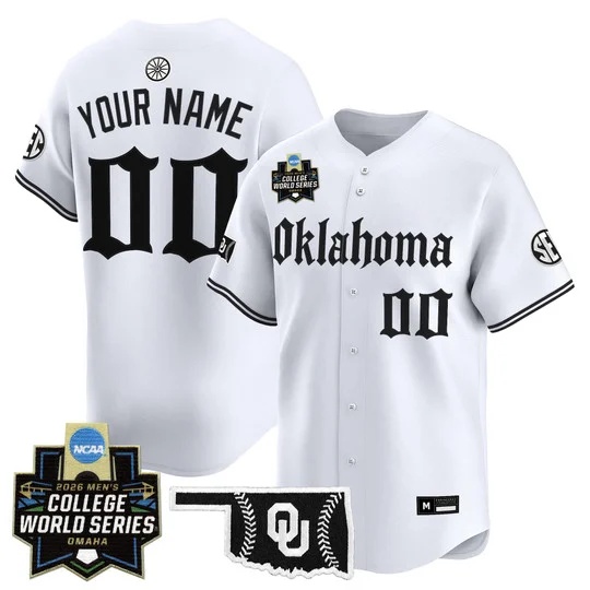 Oklahoma Sooners 2026 World Series Vapor Premier Limited Custom Jersey - Gothic Edition  - All Stitched