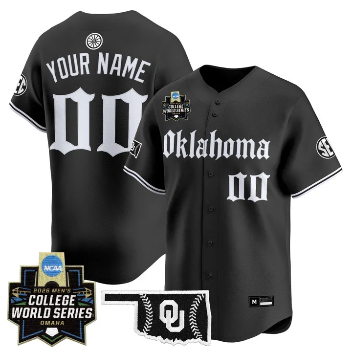 Oklahoma Sooners 2026 World Series Vapor Premier Limited Custom Jersey - Gothic Edition - All Stitched