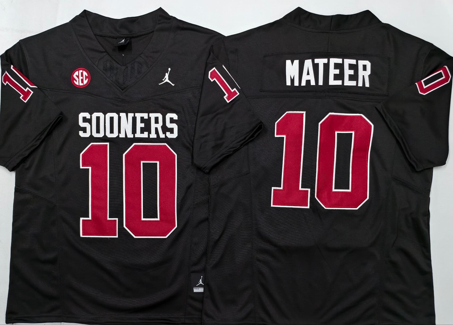 Oklahoma Sooners Black #10 MATEER