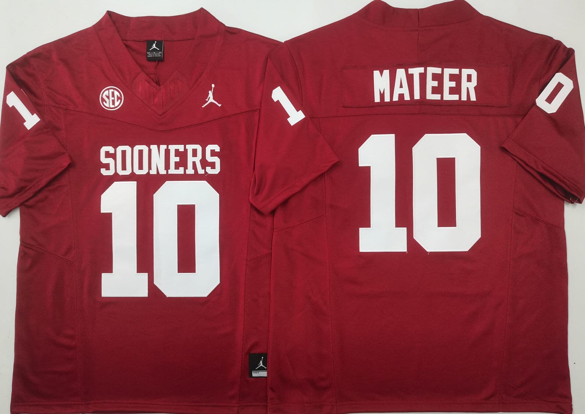 Oklahoma Sooners Red #10 MATEER