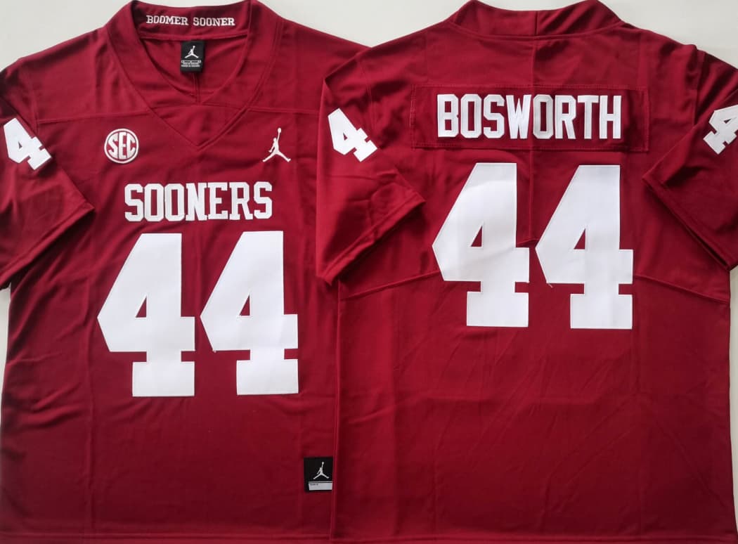 Oklahoma Sooners Red #44 BOSWORTH.