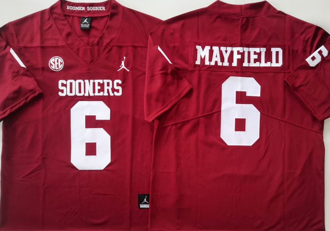 Oklahoma Sooners Red #6 MAYFIELD.