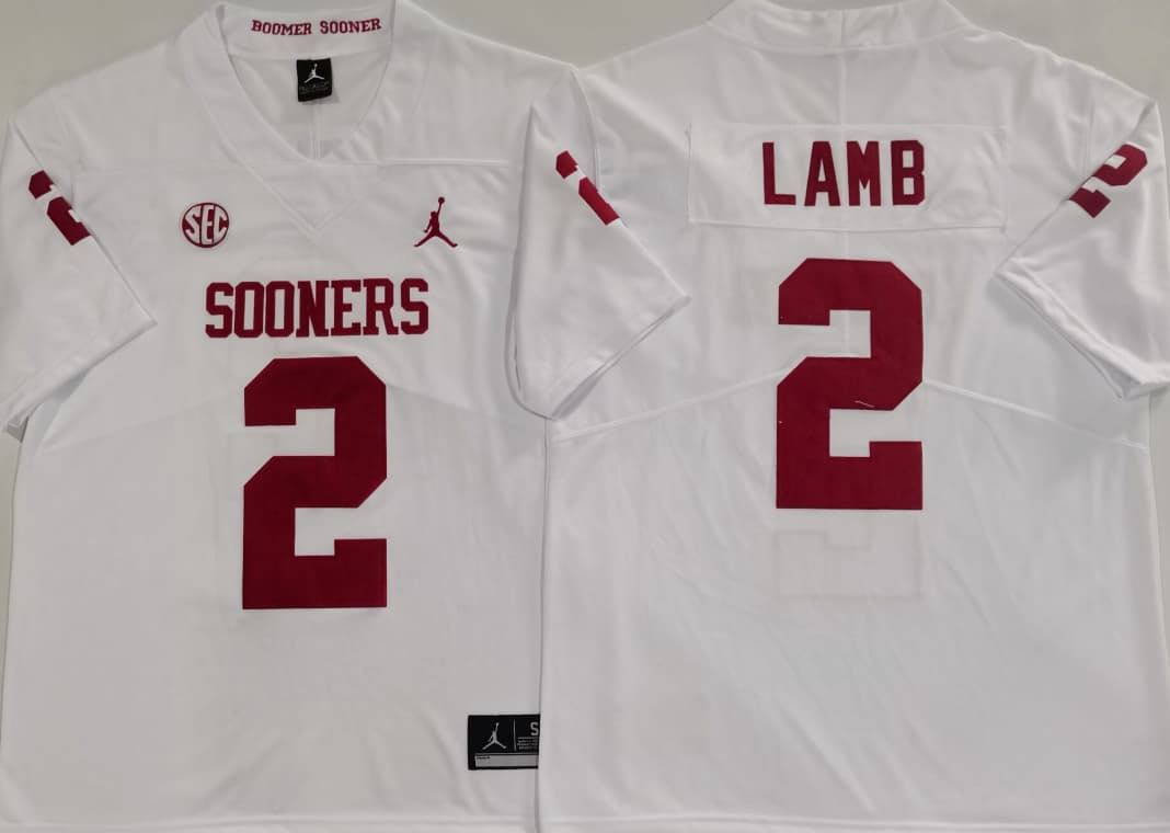 Oklahoma Sooners White #2 LAMB