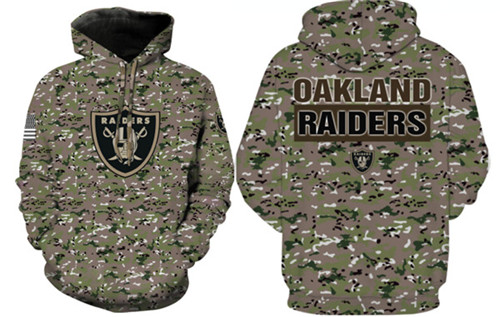 Okland Raiders  Camo Hoodie