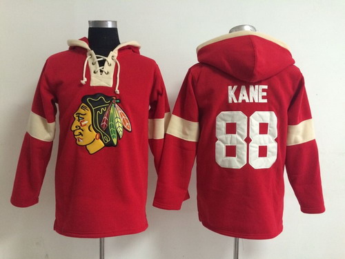Old Time Hockey Chicago Blackhawks #88 Patrick Kane Pullover Hoody -2014 Red Stitched