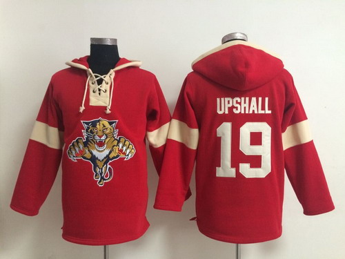 Old Time Hockey Florida Panthers #19 Scottie Upshall Pullover Hoody -2014 Red Stitched