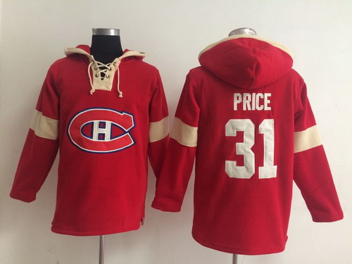 Old Time Hockey Montreal Canadiens #31 Carey Price Pullover Hoody -2014 Red Stitched