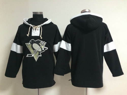 Old Time Hockey Pittsburgh Penguins Blank Pullover Hoody -2014 Black Stitched