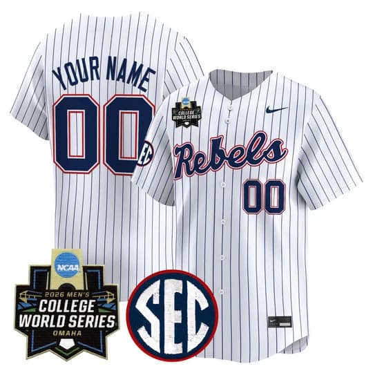 Ole Miss 2026 World Series Vapor Premier Limited  Custom Jersey - All Stitched
