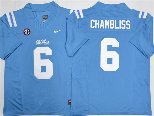 Ole Miss Rebels Blue #6 CHAMBLISS