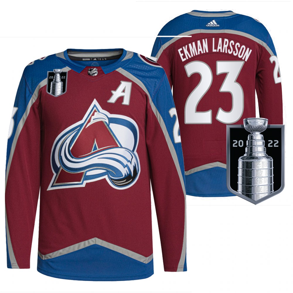 Oliver Ekman-Larsson Vancouver Canucks Burgundy 2022 Stanley Cup Playoffs Authentic Pro Jersey