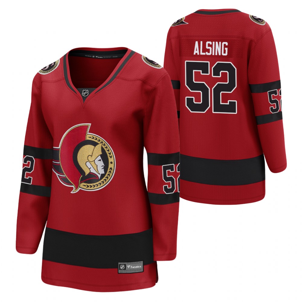 Olle Alsing Ottawa Senators Reverse Retro Red Women Jersey