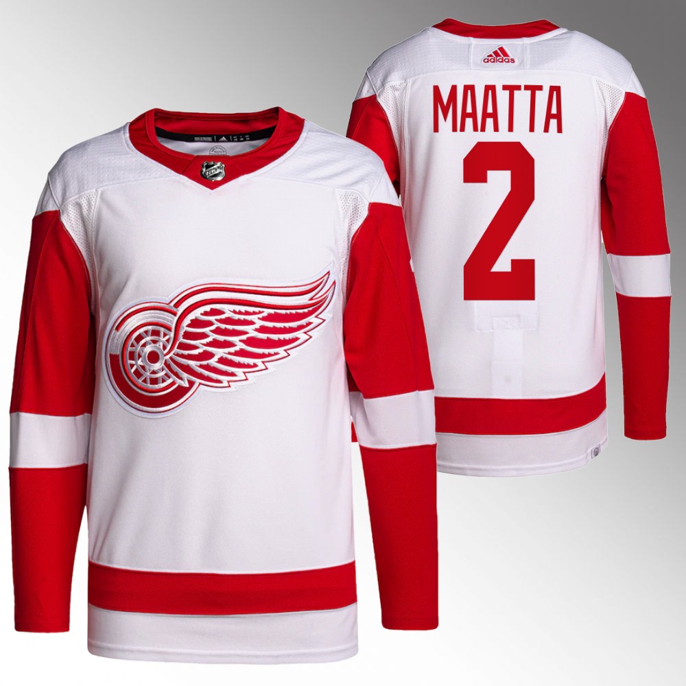 Olli Maatta Detroit Red Wings White Primegreen Authentic Away Jersey