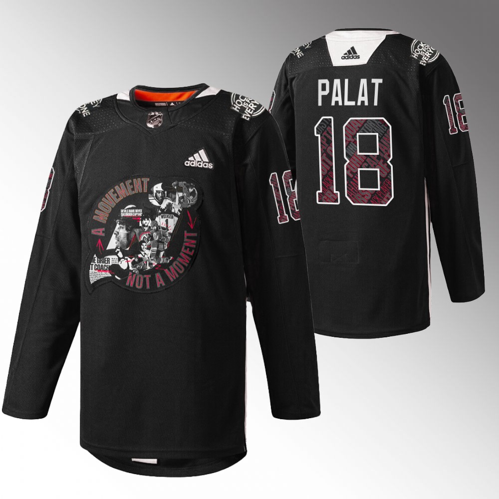 Ondrej Palat Devils Black History Month Jersey Black Warm-Up